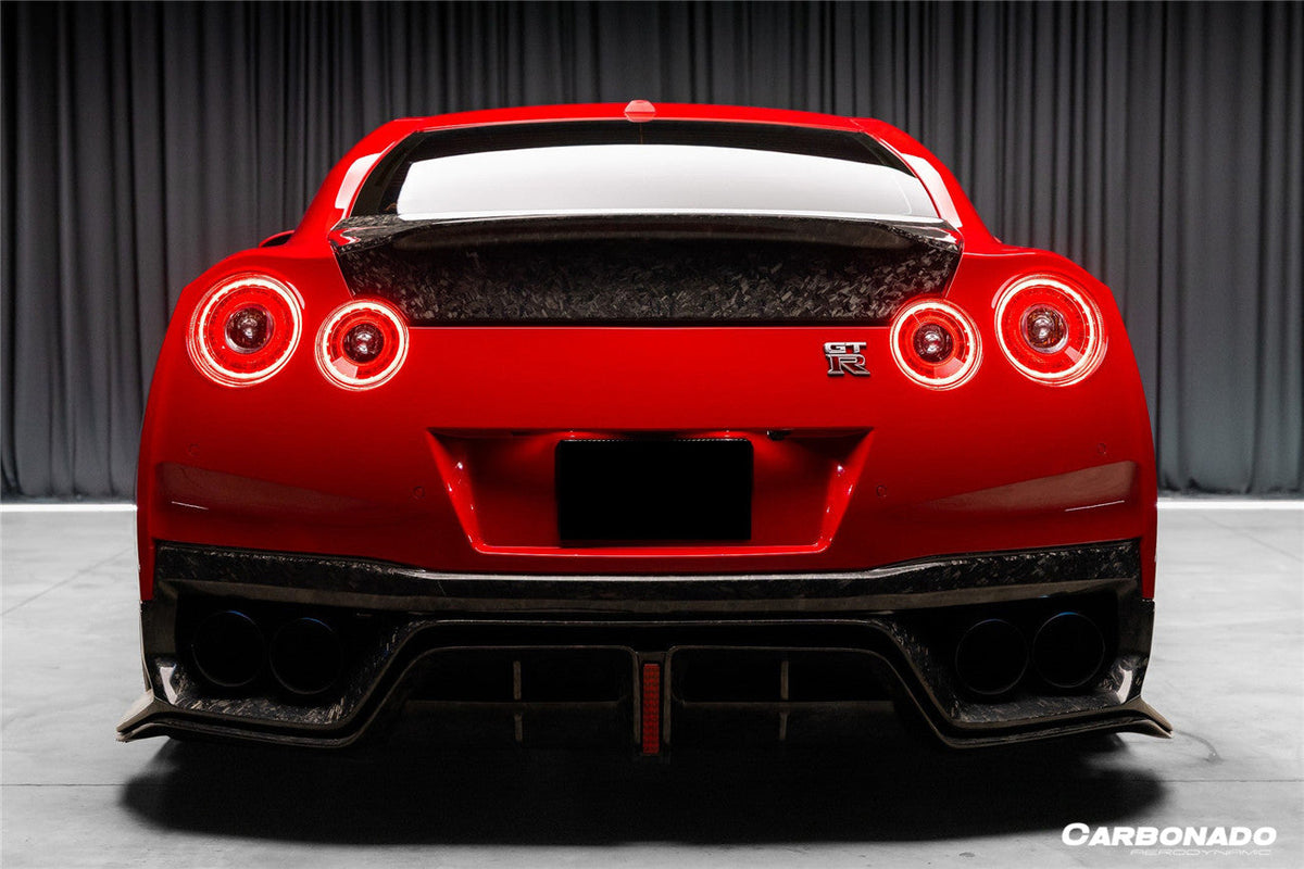 Baúl de fibra de carbono estilo Nissan GTR R35 CBA DBA EBA AMS (2008-2025)