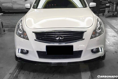 Carbonado 2010-2013 Infiniti G25 G37 Sedan EU Style Carbon Fiber Front Lip