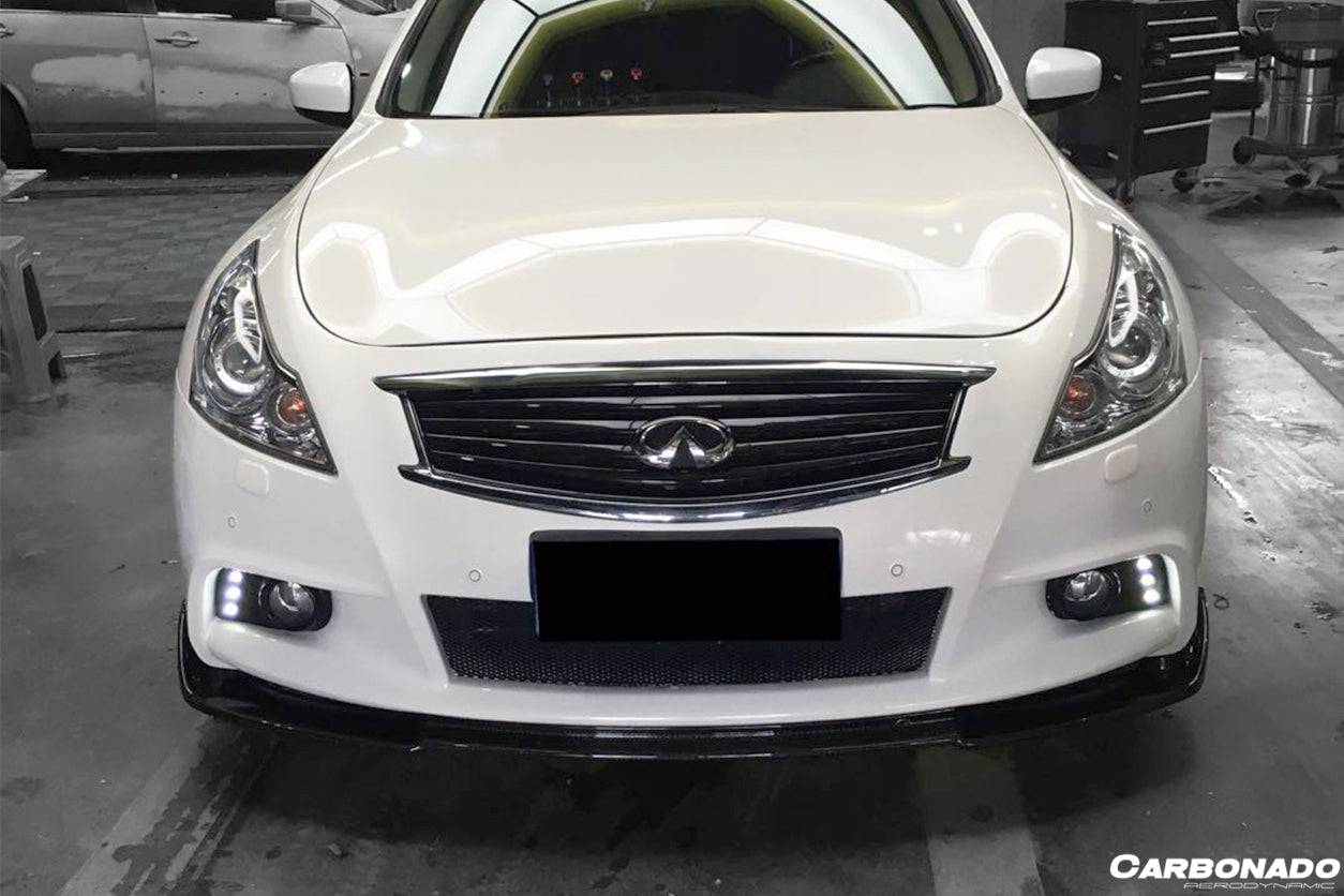 Carbonado 2010-2013 Infiniti G25 G37 Sedan EU Style Carbon Fiber Front Lip