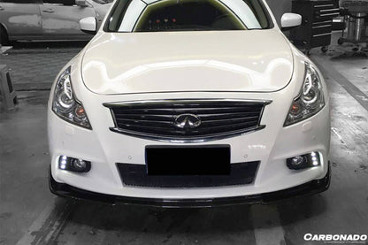 Carbonado 2010-2013 Infiniti G25 G37 Sedan EU Style Carbon Fiber Front Lip