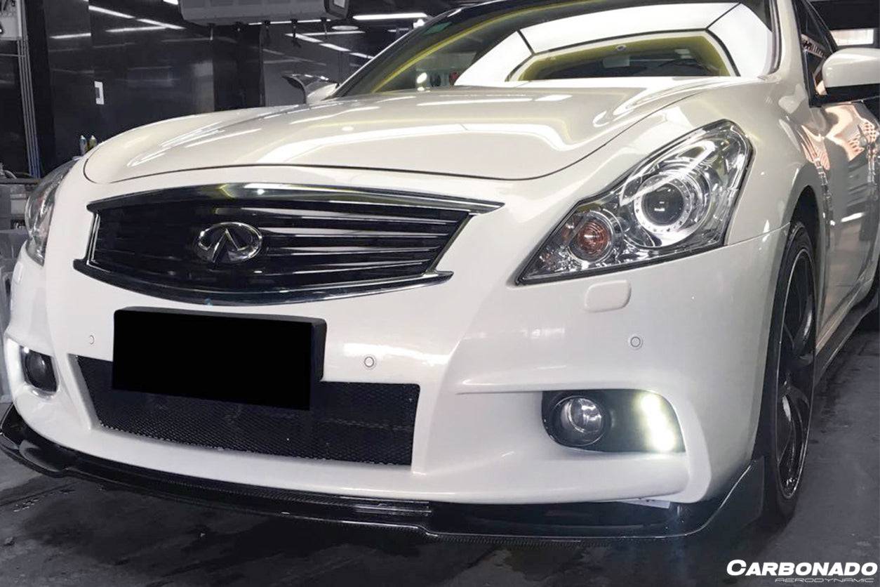 Carbonado 2010-2013 Infiniti G25 G37 Sedan EU Style Carbon Fiber Front Lip