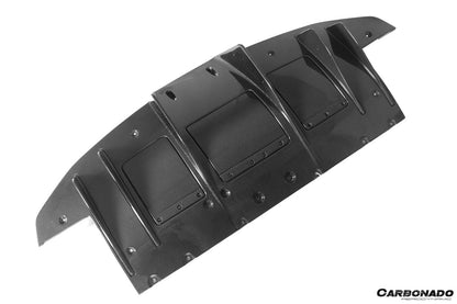 Carbonado 2010-2015 Ferrari 458 Coupe Spider Speciale Style Carbon Fiber Rear Bumper With Diffuser