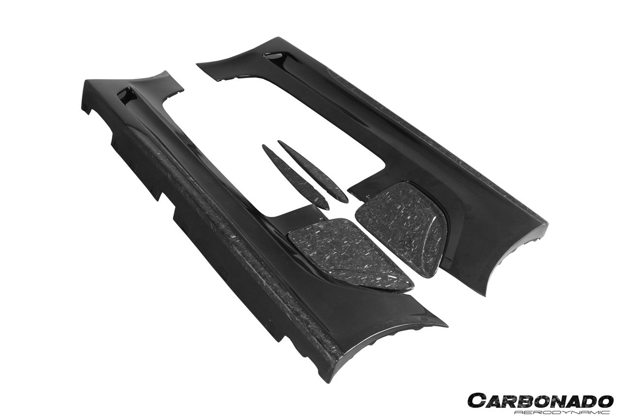 Faldones laterales y guardabarros estilo Mercedes Benz W197 SLS AMG BKSS Carbonado 2010-2015