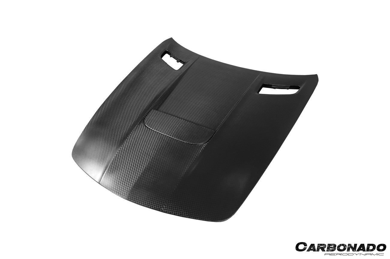 Carbonado 2010-2015 Mercedes Benz W197 SLS AMG BKSS Style Carbon Fiber Hood