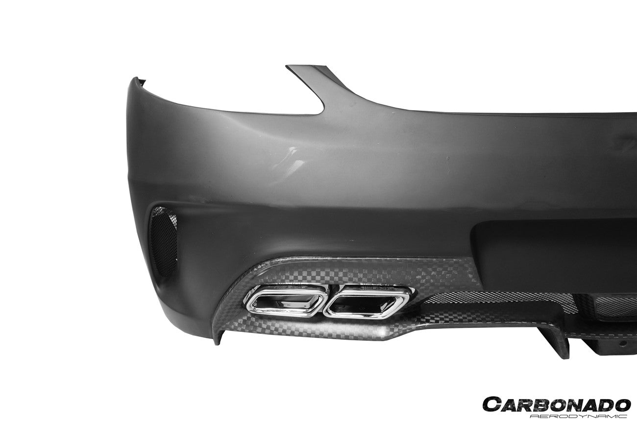 Parachoques trasero estilo BKSS para Mercedes Benz W197 SLS AMG Carbonado 2010-2015