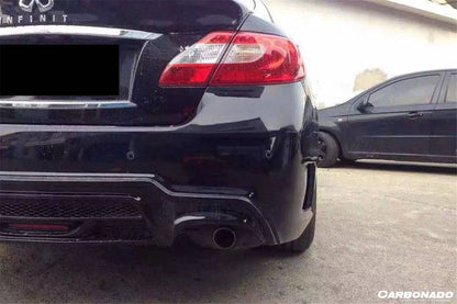 Carbonado 2011-2019 Infiniti Q70, Q70L, M37, M56 WD Style Rear Bumper with Tips
