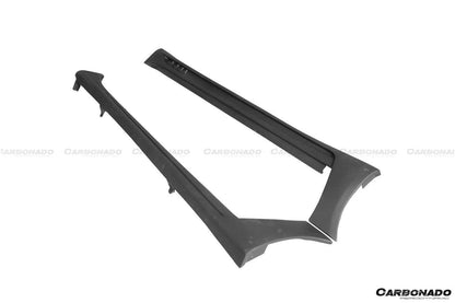 Faldones laterales estilo WD para Infiniti Q70L Carbonado 2014-2019
