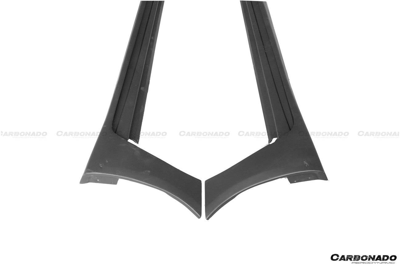 Faldones laterales estilo WD para Infiniti Q70L Carbonado 2014-2019