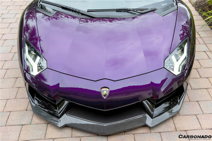 Carbonado 2011-2016 Lamborghini Aventador LP700 Coupe  Roadster DM Style Carbon Fiber Front Lip