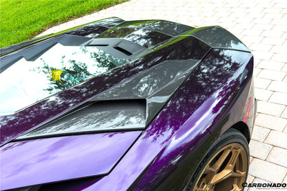 Carbonado 2011-2021 Lamborghini Aventador LP700 LP740 Coupe  Roadster BKSS Style Carbon Fiber Rear Side Scoops