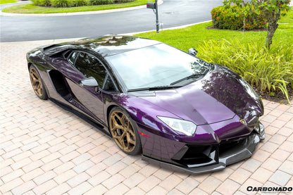 Carbonado 2011-2016 Lamborghini Aventador LP700 Coupe  Roadster DM Style Carbon Fiber Front Lip