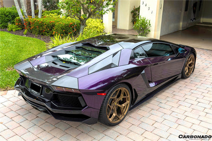 Faldones laterales de fibra de carbono estilo DM para Lamborghini Aventador LP700 Coupé Roadster Carbonado 2011-2016