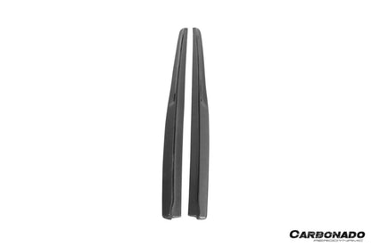 Faldones laterales de fibra de carbono estilo M-Tech GV para BMW Serie 3 F35 Carbonado 2011-2019