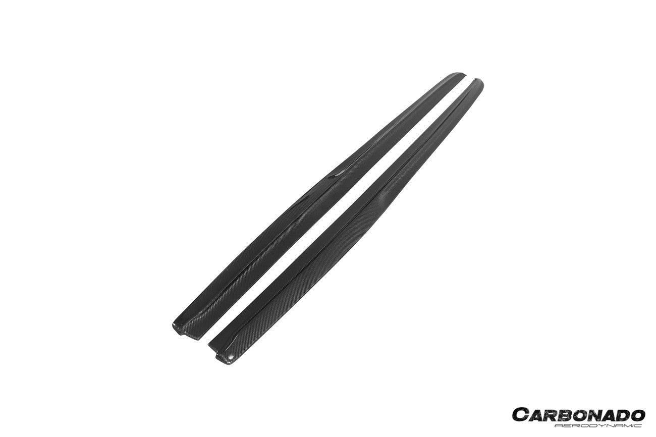 Faldones laterales de fibra de carbono estilo M-Tech GV para BMW Serie 3 F35 Carbonado 2011-2019