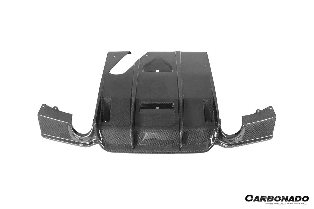 Carbonado 2011-2019 BMW 3 Series F30 F35 M-Tech GV Style Carbon Fiber Rear Lip
