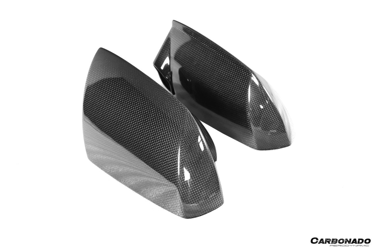 Reemplazo de cubierta de espejo de fibra de carbono seca estilo OEM para Lamborghini Aventador Carbonado 2011-2021 | LP700, LP720, LP750, Coupé, Roadster