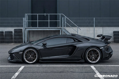 Carbonado 2011-2021 Lamborghini Aventador LP700 LP720 LP750 LP740 Coupe CA Style Carbon Fiber Engine Hood And Wing