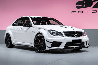 Carbonado 2012-2014 Mercedes Benz W204 C63 AMG Sedan BKSS Style Wide Full Body Kit