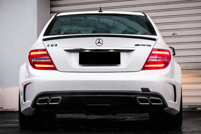 Carbonado 2012-2014 Mercedes Benz W204 C63 AMG Sedan BKSS Style Wide Full Body Kit