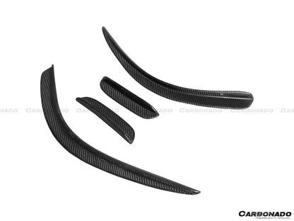 Mercedes Benz W204 C63 AMG Sedán Coupé BK Style Carbonado 2012-2014 Canard delantero
