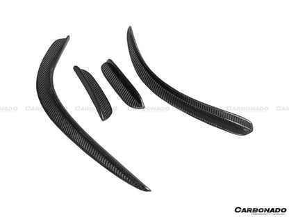 Mercedes Benz W204 C63 AMG Sedán Coupé BK Style Carbonado 2012-2014 Canard delantero