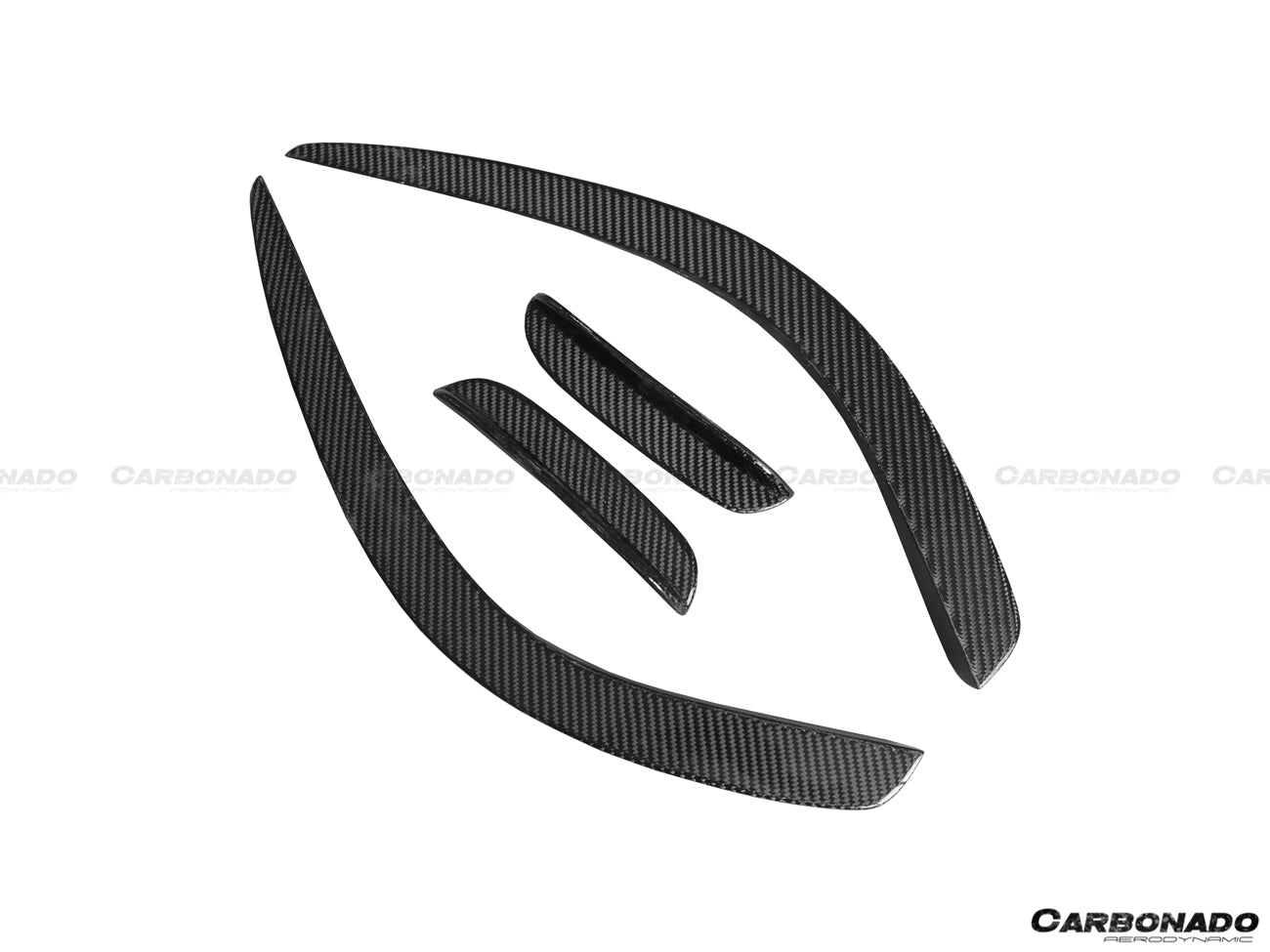 Mercedes Benz W204 C63 AMG Sedán Coupé BK Style Carbonado 2012-2014 Canard delantero