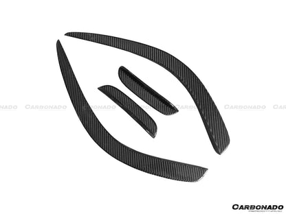 Mercedes Benz W204 C63 AMG Sedán Coupé BK Style Carbonado 2012-2014 Canard delantero