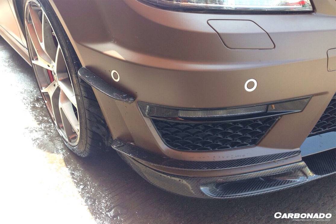 Mercedes Benz W204 C63 AMG Sedán Coupé BK Style Carbonado 2012-2014 Canard delantero