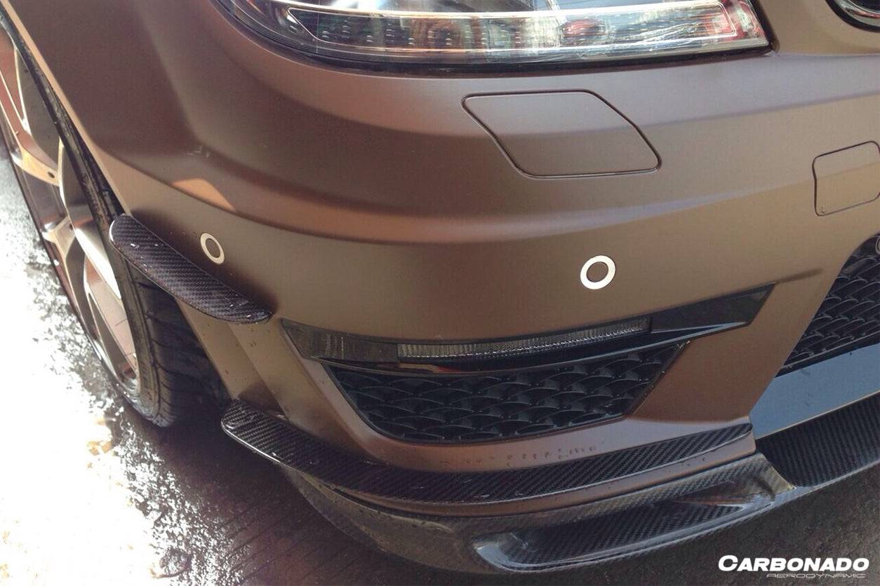 Mercedes Benz W204 C63 AMG Sedán Coupé BK Style Carbonado 2012-2014 Canard delantero