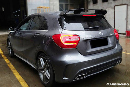 Alerón de techo de fibra de carbono para Mercedes Benz W176 Clase A A250 A200 A45 AMG Carbonado 2013-2018