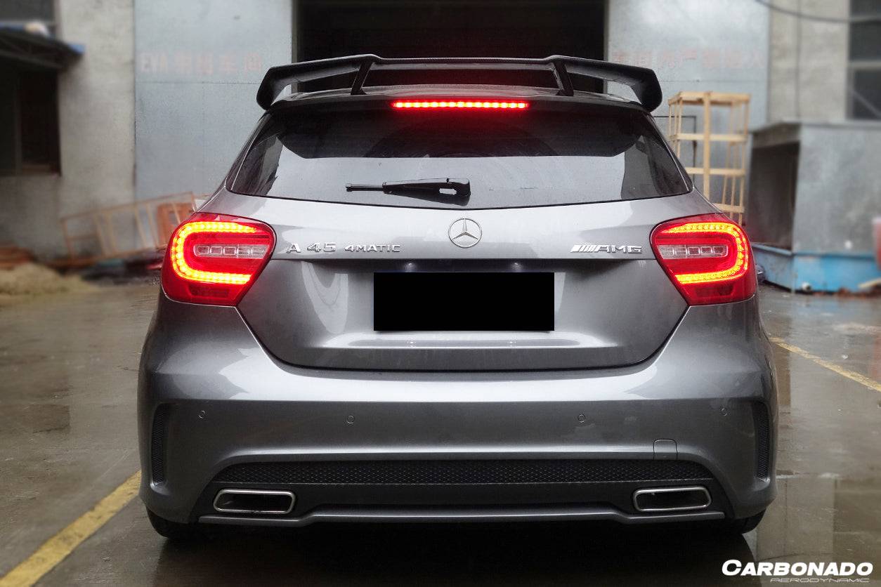 Alerón de techo de fibra de carbono para Mercedes Benz W176 Clase A A250 A200 A45 AMG Carbonado 2013-2018