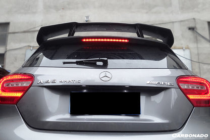 Alerón de techo de fibra de carbono para Mercedes Benz W176 Clase A A250 A200 A45 AMG Carbonado 2013-2018