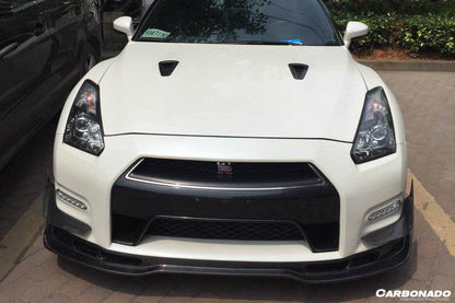 Carbonado BSE Style Part Carbon Fiber Front Lip | 2012-2016 Nissan GTR R35