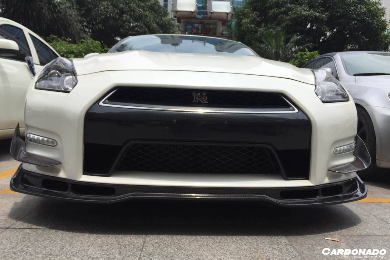 Carbonado BSE Style Part Carbon Fiber Front Lip | 2012-2016 Nissan GTR R35