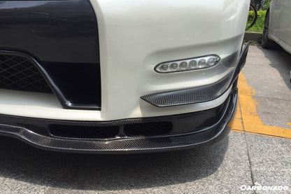 Carbonado 2008-2011 Nissan GTR R35 CBA BSE Style Part Carbon Fiber Front Lip With Undertray