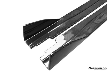 Faldones laterales de fibra de carbono estilo DC para Ferrari F12 Berlinetta Carbonado 2012-2017