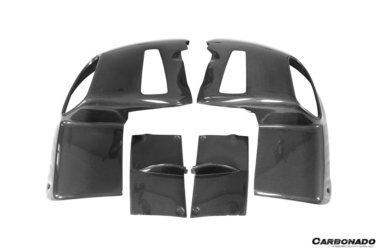 Difusor trasero de fibra de carbono estilo Ferrari F12 Berlinetta RS Carbonado 2012-2017