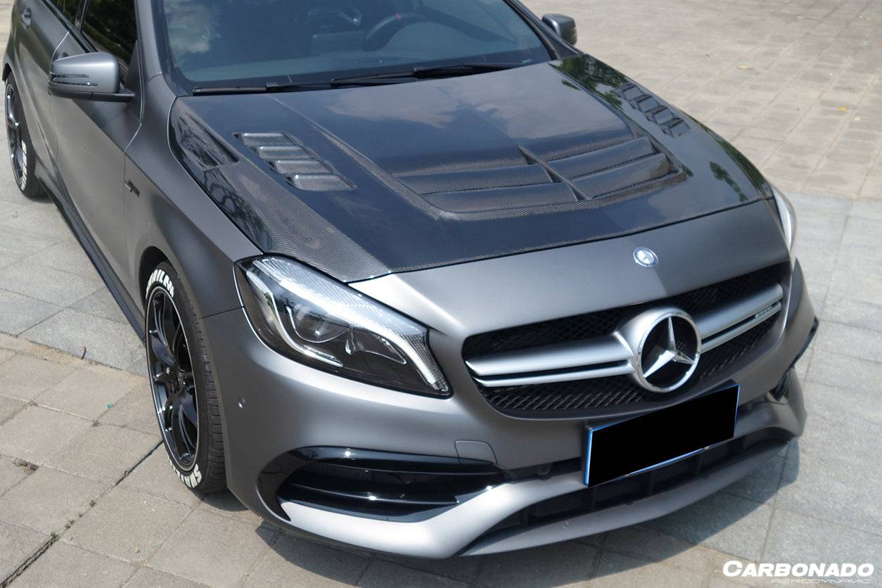 Carbonado 2012-2018 Mercedes Benz W176 A45 AMG VA Style Hood