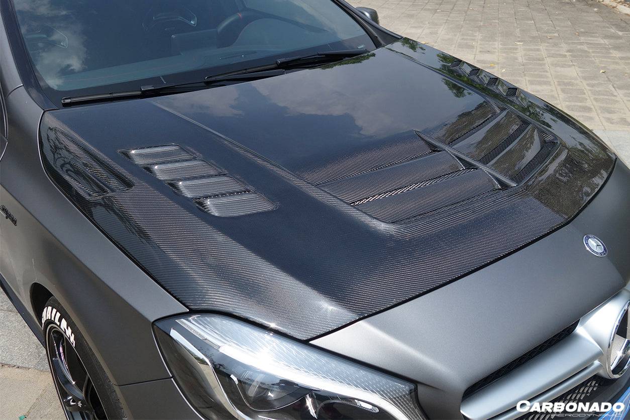 Carbonado 2012-2018 Mercedes Benz W176 A45 AMG VA Style Hood