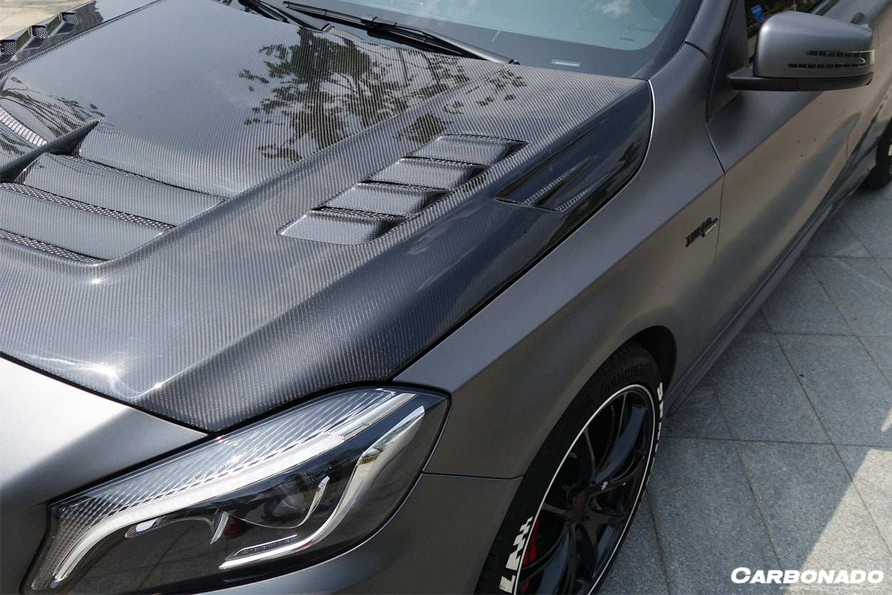 Carbonado 2012-2018 Mercedes Benz W176 A45 AMG VA Style Hood