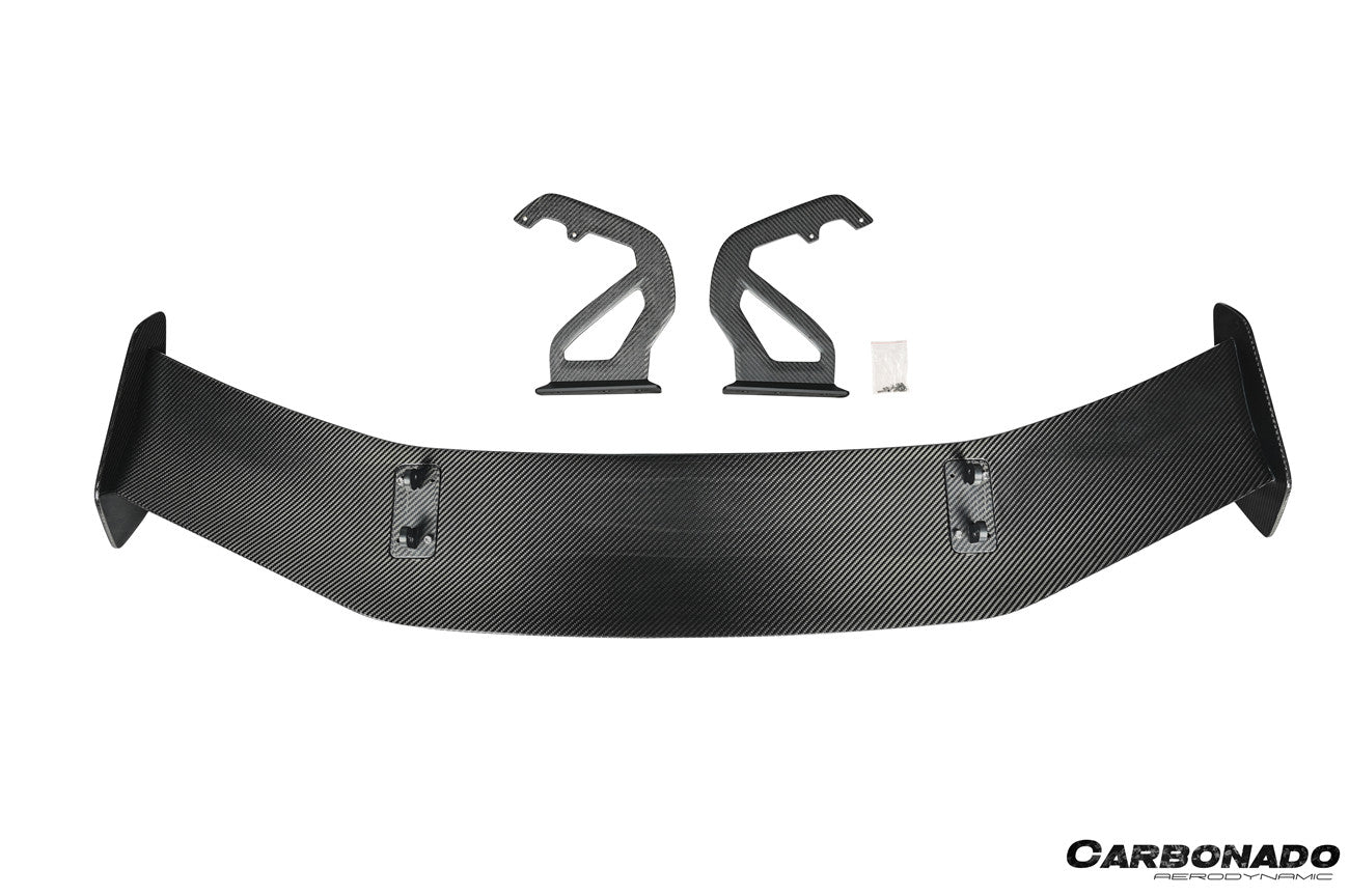 Alerón de fibra de carbono seco estilo Porsche 718 981 Cayman Boxster GT4RS (2012-2025)