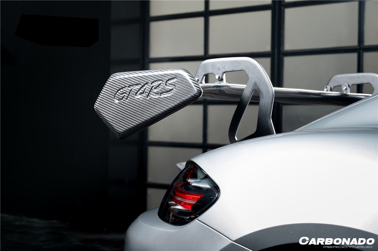 Alerón de fibra de carbono seco estilo Porsche 718 981 Cayman Boxster GT4RS (2012-2025)