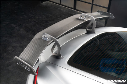 Alerón de fibra de carbono seco estilo Porsche 718 981 Cayman Boxster GT4RS (2012-2025)