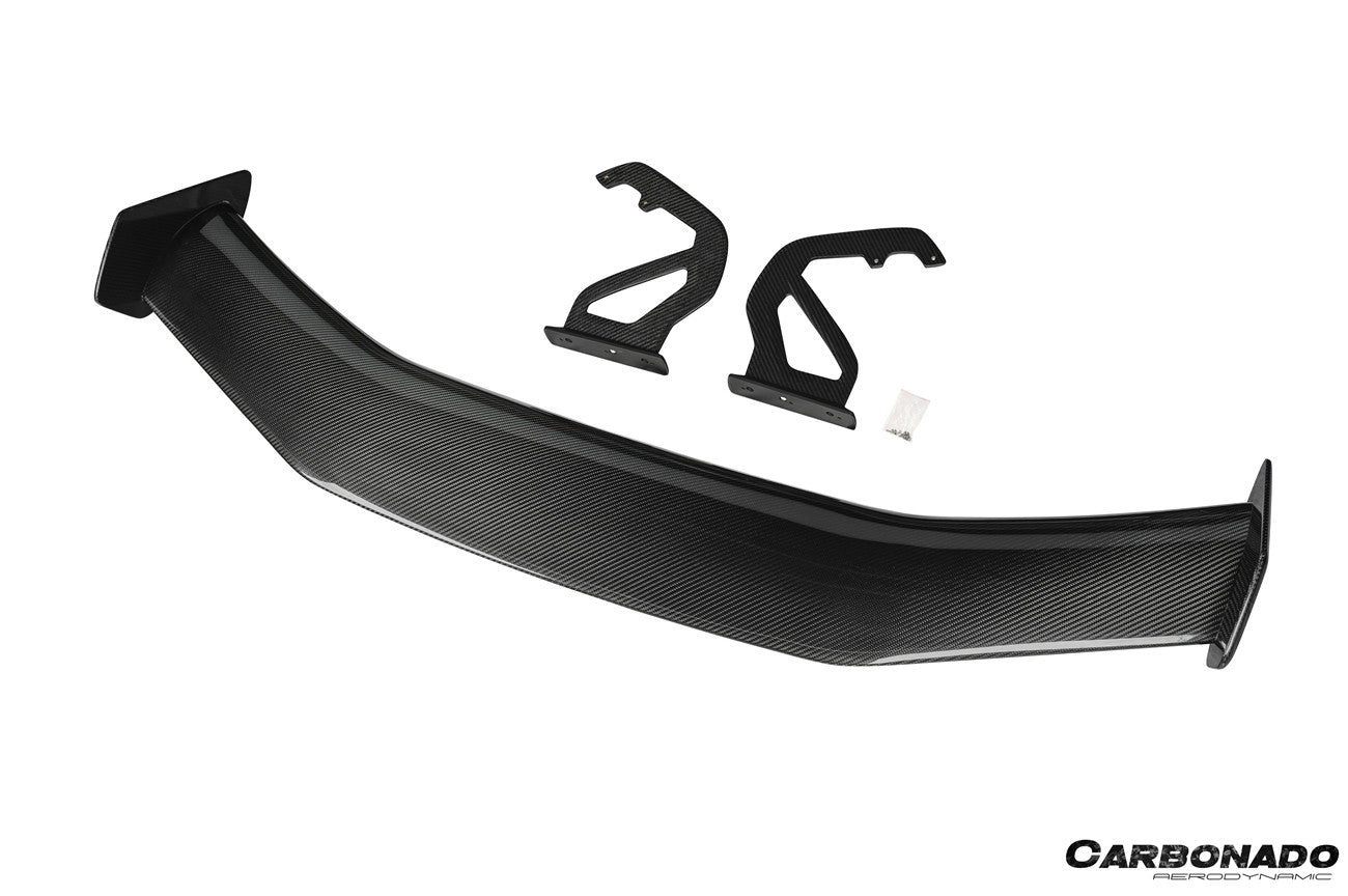 Alerón de fibra de carbono seco estilo Porsche 718 981 Cayman Boxster GT4RS (2012-2025)