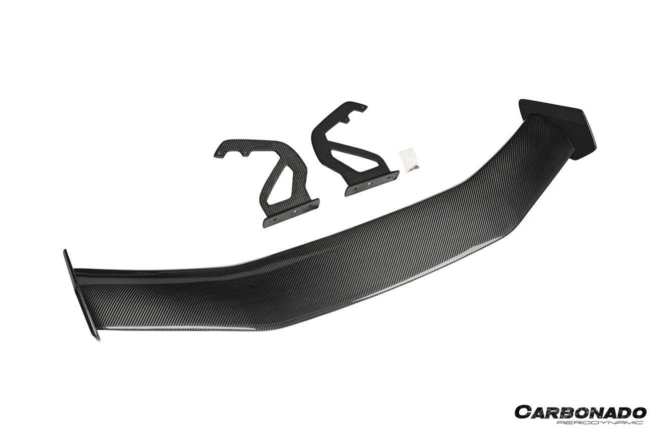 Alerón de fibra de carbono seco estilo Porsche 718 981 Cayman Boxster GT4RS (2012-2025)
