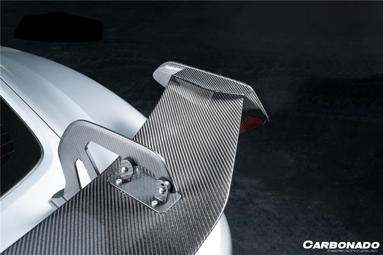 Alerón de fibra de carbono seco estilo Porsche 718 981 Cayman Boxster GT4RS (2012-2025)