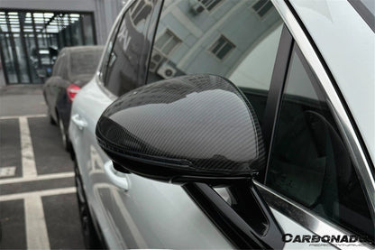 DarwinPRO 2014-2024 Porsche Macan 95B Autoclave Carbon Fiber Mirror Housing Replacement | Fits T, S, GTS, Turbo, Turbo S, Turbo LHD (With BSA Holes)