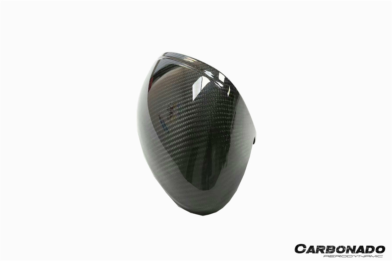 Reemplazo de carcasa de espejo de fibra de carbono seco para Porsche Macan 95B Carbonado 2014-2024 | Compatible con T, S, GTS, Turbo, Turbo S, 4 Electric, Turbo (sin orificios BSA)