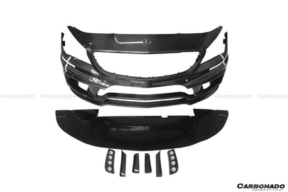 Parachoques delantero estilo WD con LED para Mercedes Benz W117 CLA Class Carbonado 2013-2016