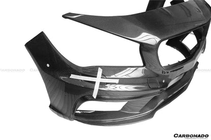 Parachoques delantero estilo WD con LED para Mercedes Benz W117 CLA Class Carbonado 2013-2016